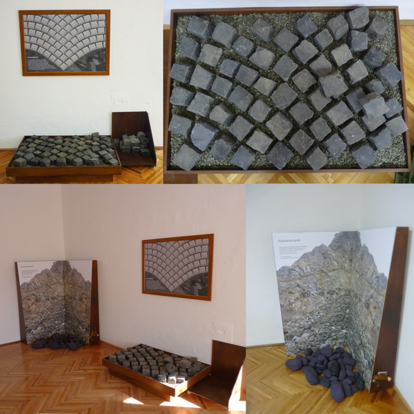 Bányafal robbantás és útépítés